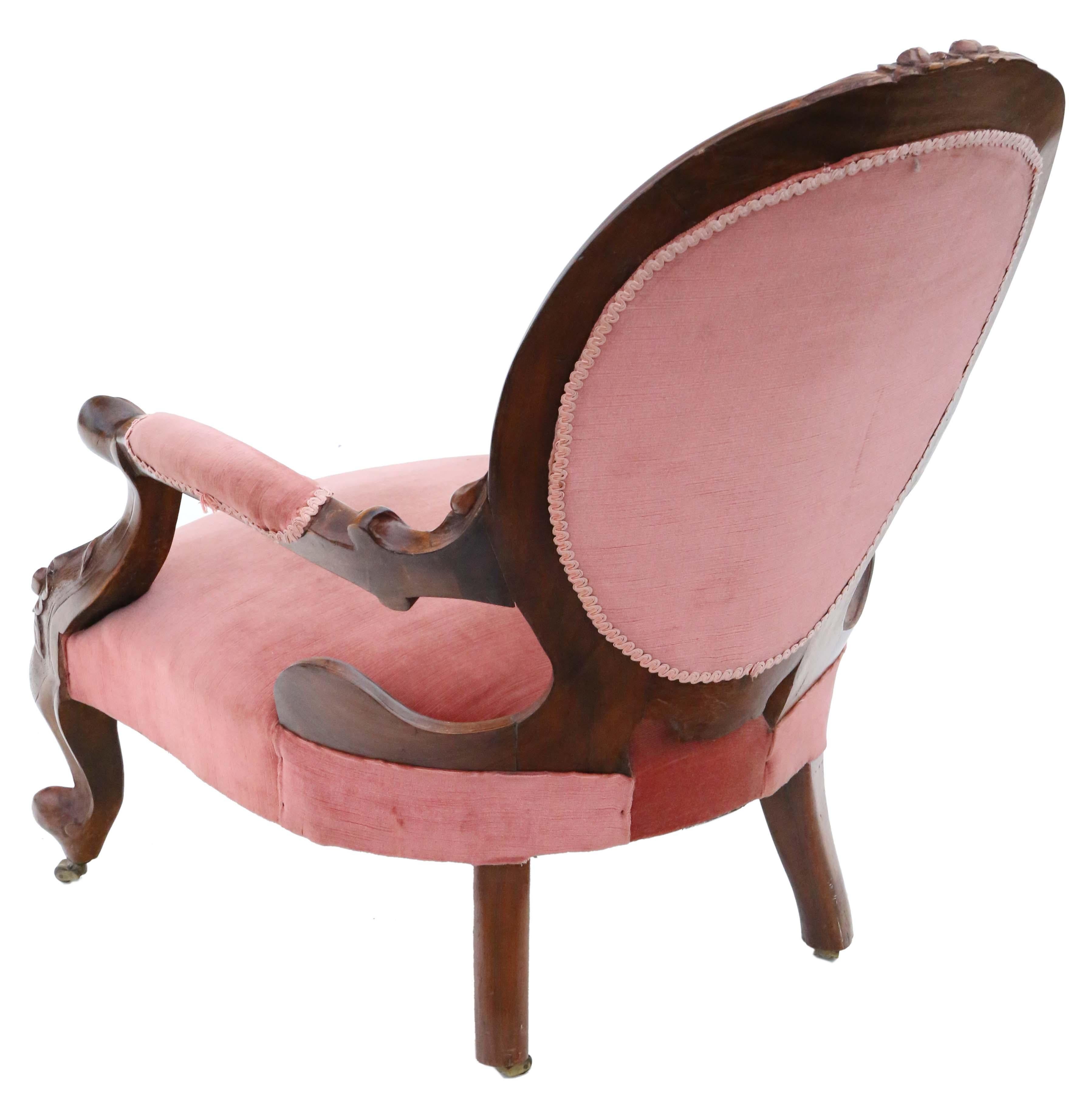 pink victorian chair