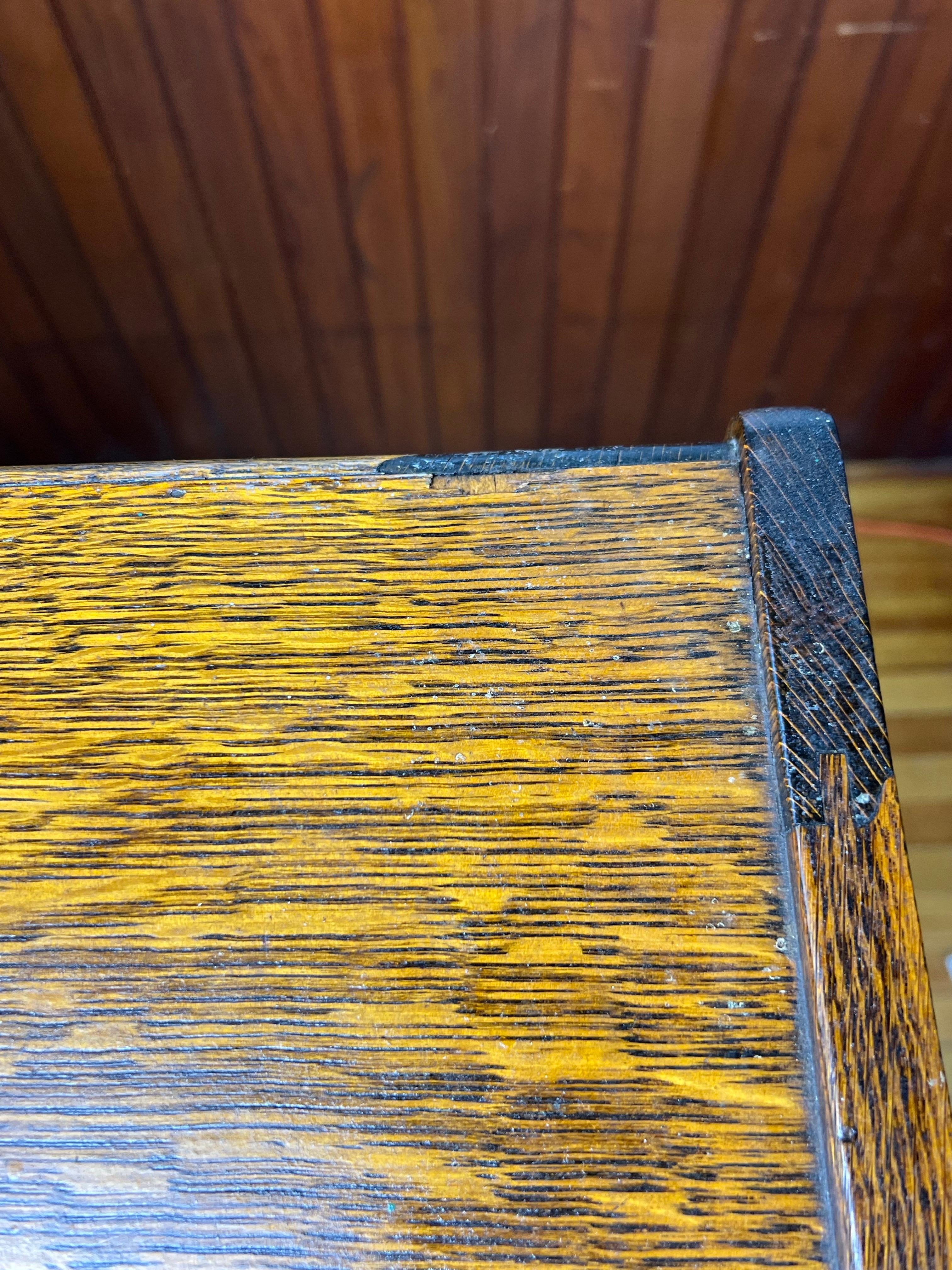 Antique Quarter Sawn Oak File Cabinet For Sale 1