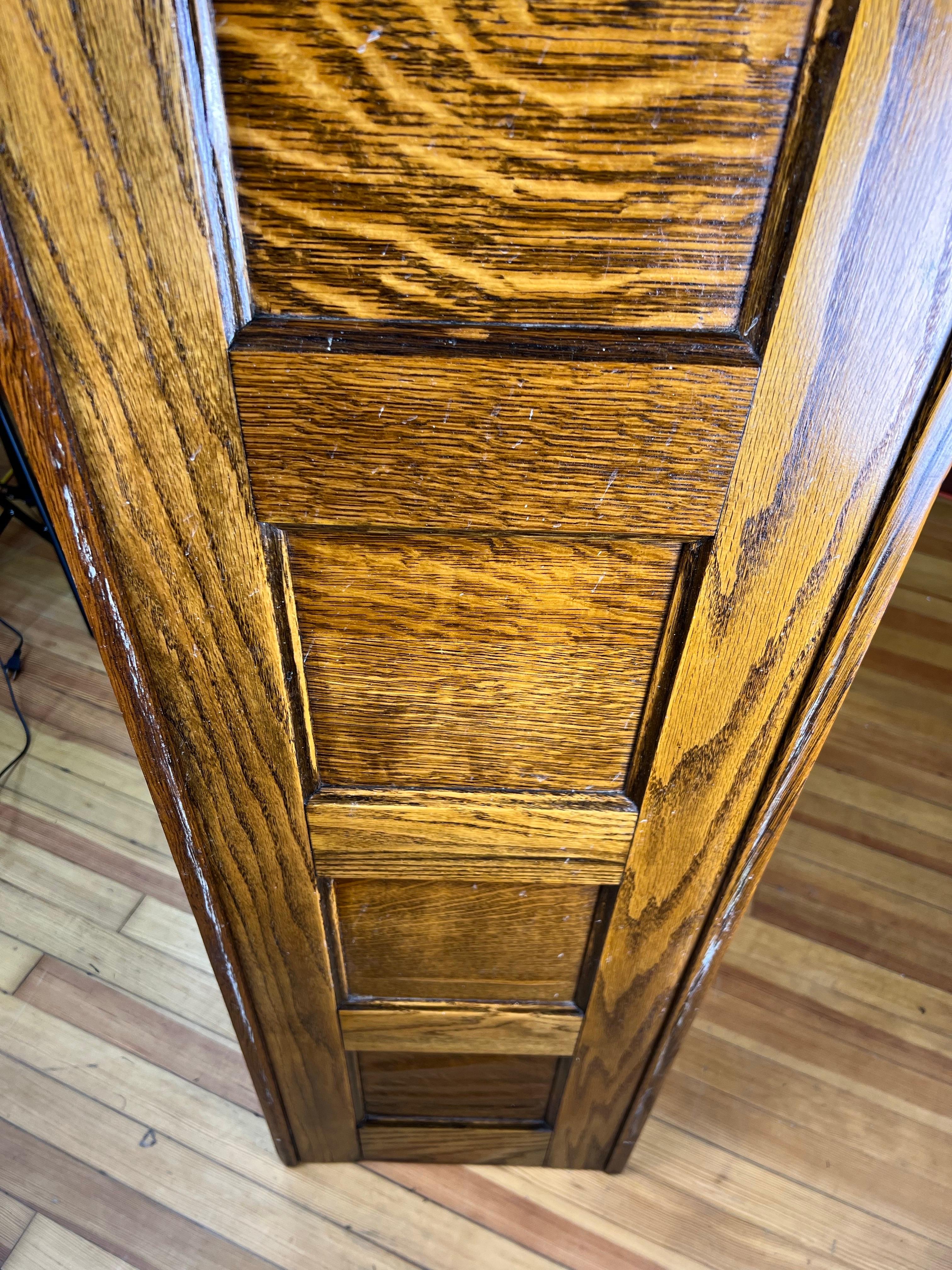 Antique Quarter Sawn Oak File Cabinet For Sale 2