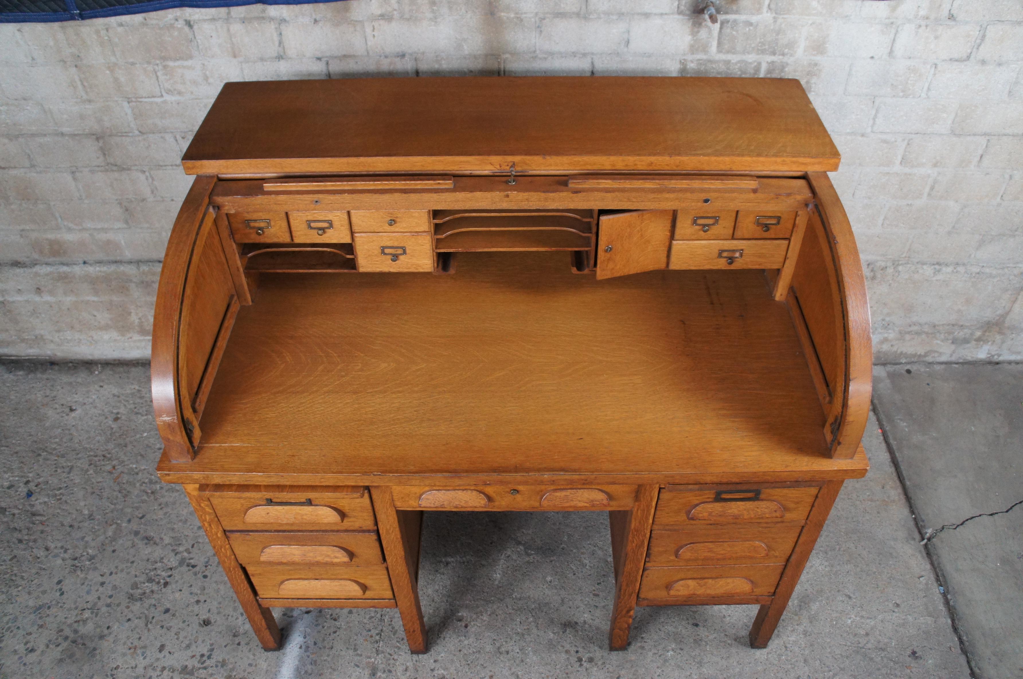 vintage bankers desk