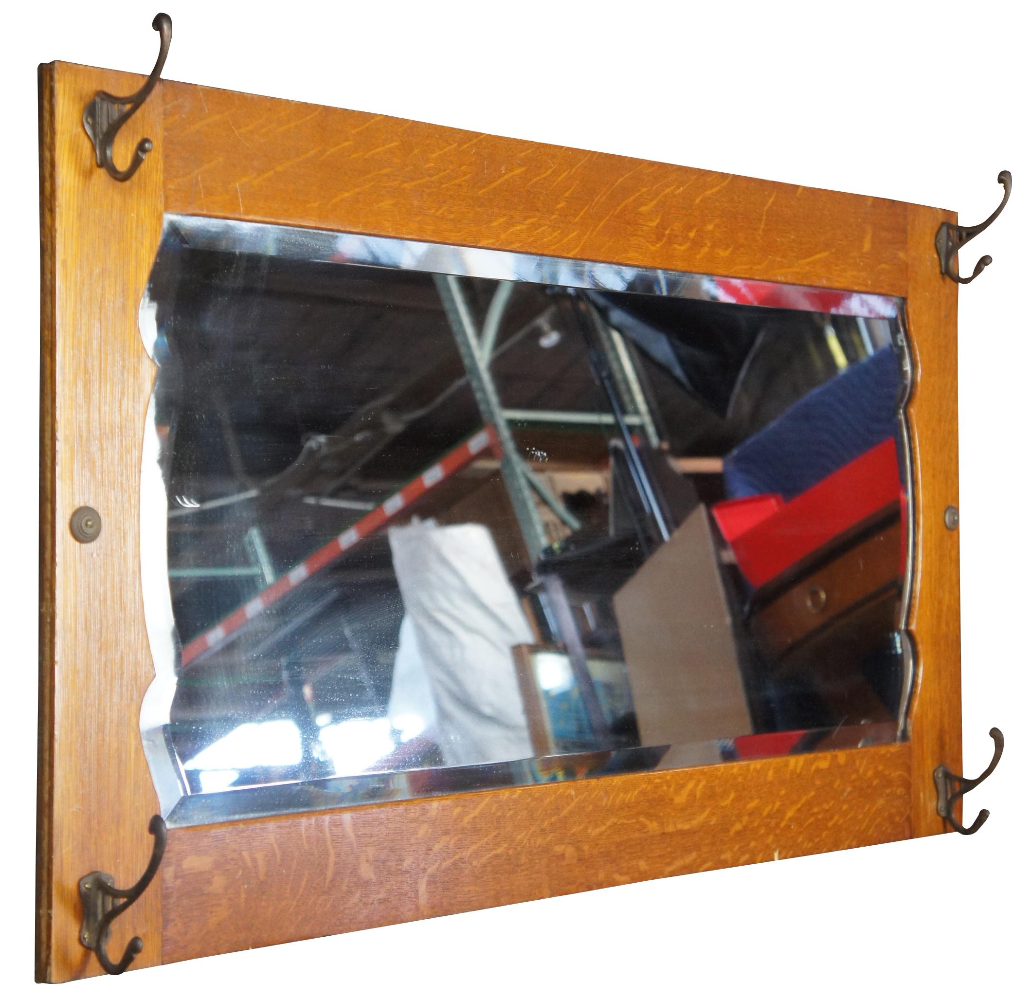 antique umbrella stand with mirror