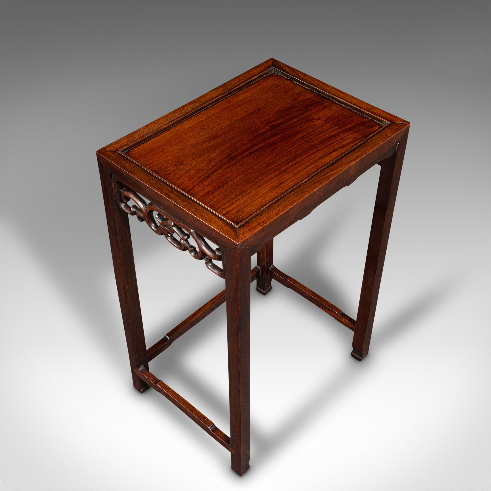 Antique Quartetto Nesting Tables, Chinese, Occasional, Victorian, Circa 1900 For Sale 3