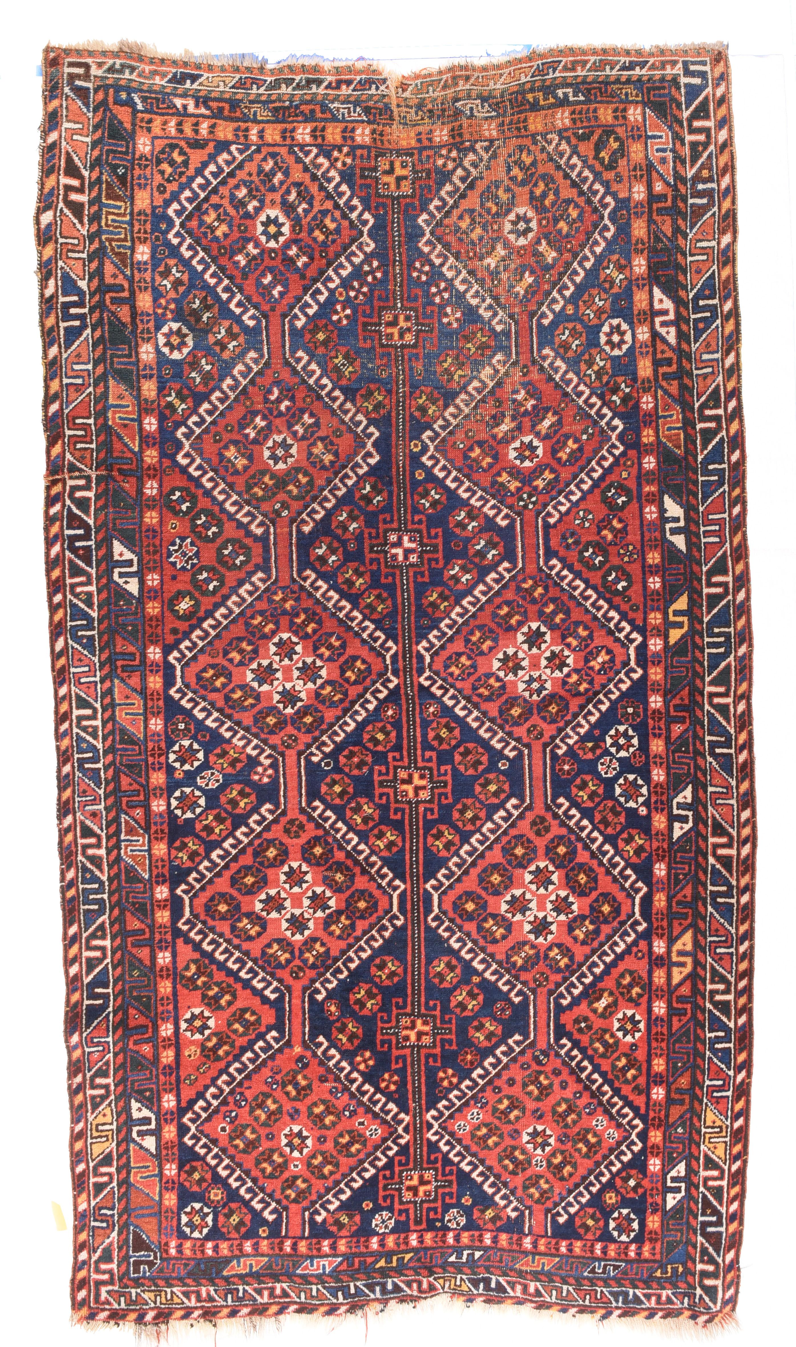 Antique Quashkai Rug  In Good Condition For Sale In New York, NY