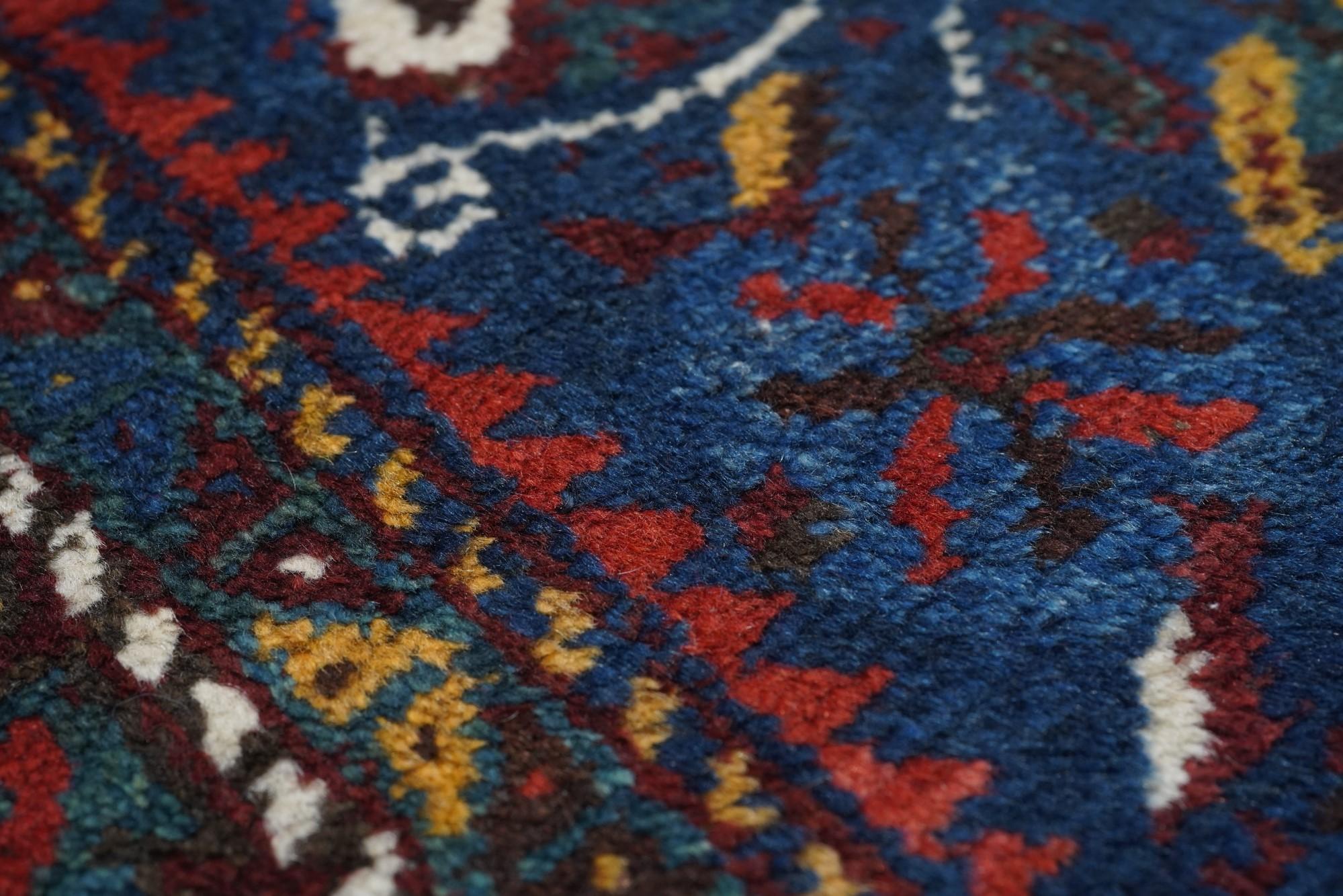 Wool Antique Quashkai Shiraz Rug For Sale