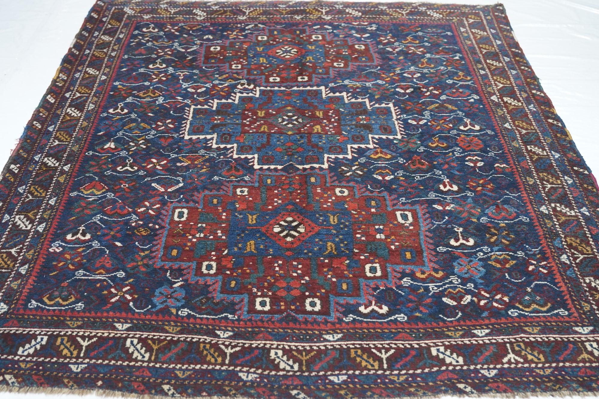 Antique Quashkai Shiraz Rug For Sale 3