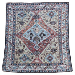 Antique Quba Square, Unusual Colours and Design, High Collectible