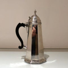 Antique Queen Anne Britannia Silver Chocolate Pot London 1712 Richard Watts