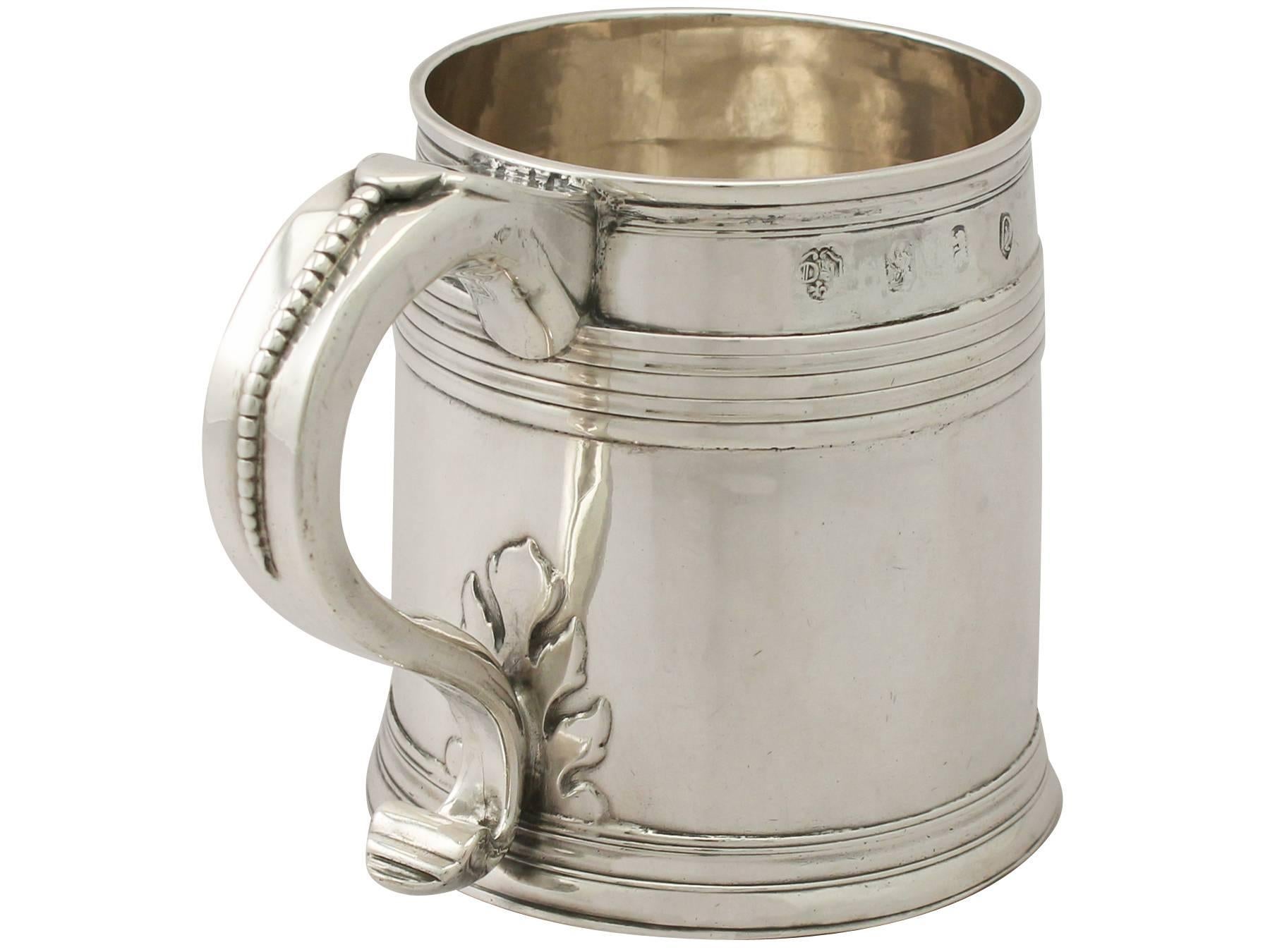 Early 18th Century Antique Queen Anne Britannia Standard Silver Mug