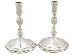 Antico Queen Anne Britannia Standard Silver Tapersticks