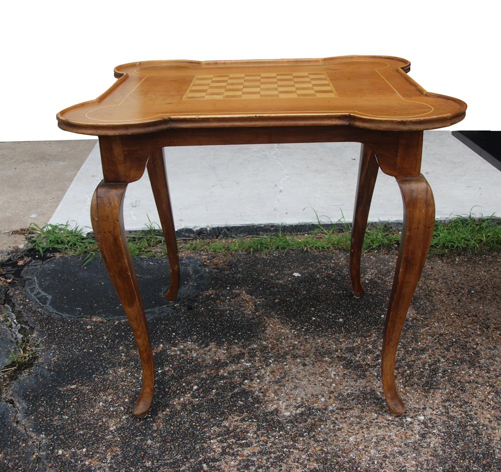 Parquetry Antique Queen Anne Game Table