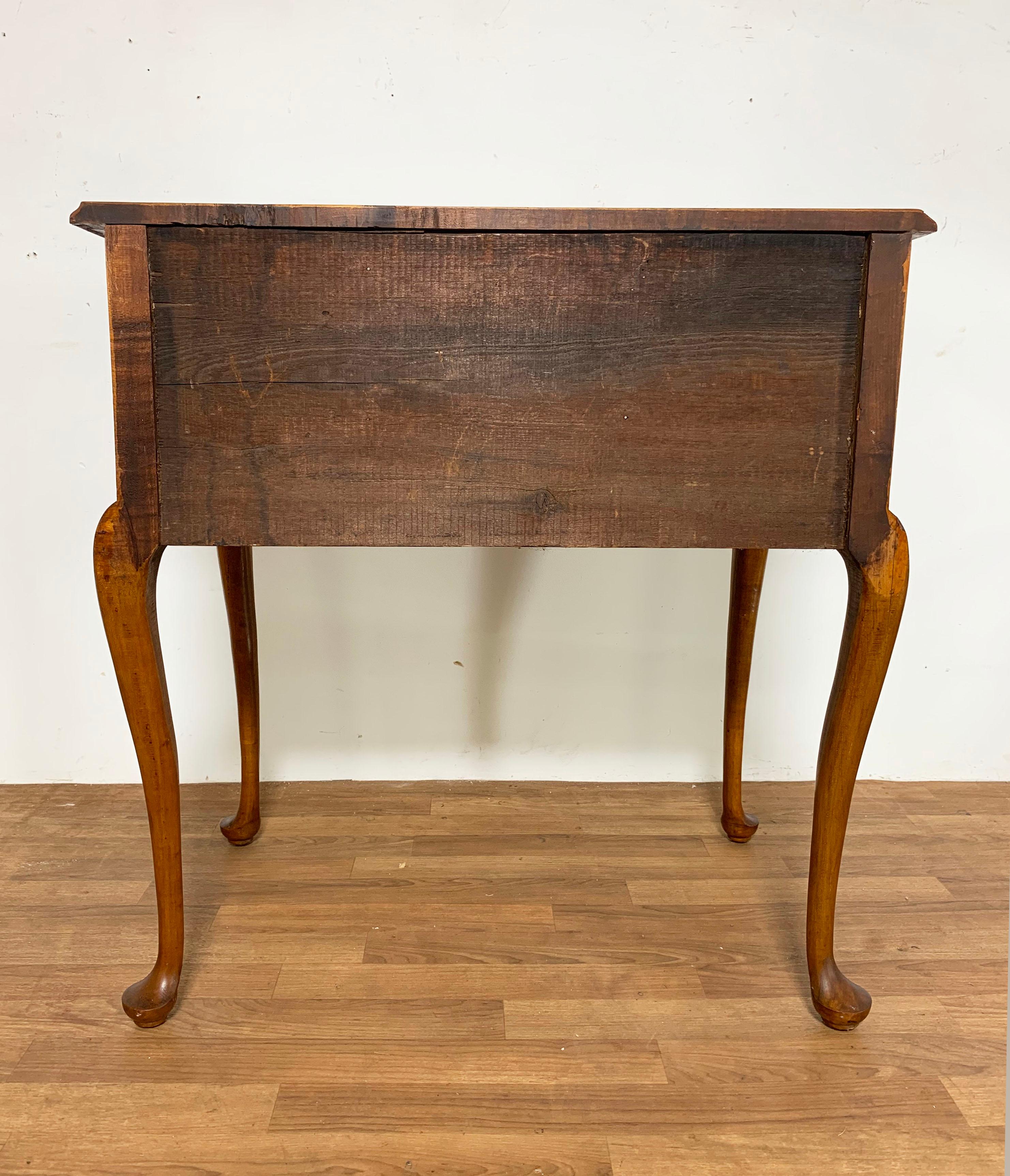 Antique Queen Anne Lowboy Tiger Maple Dressing Table, Ca. 1750s 6