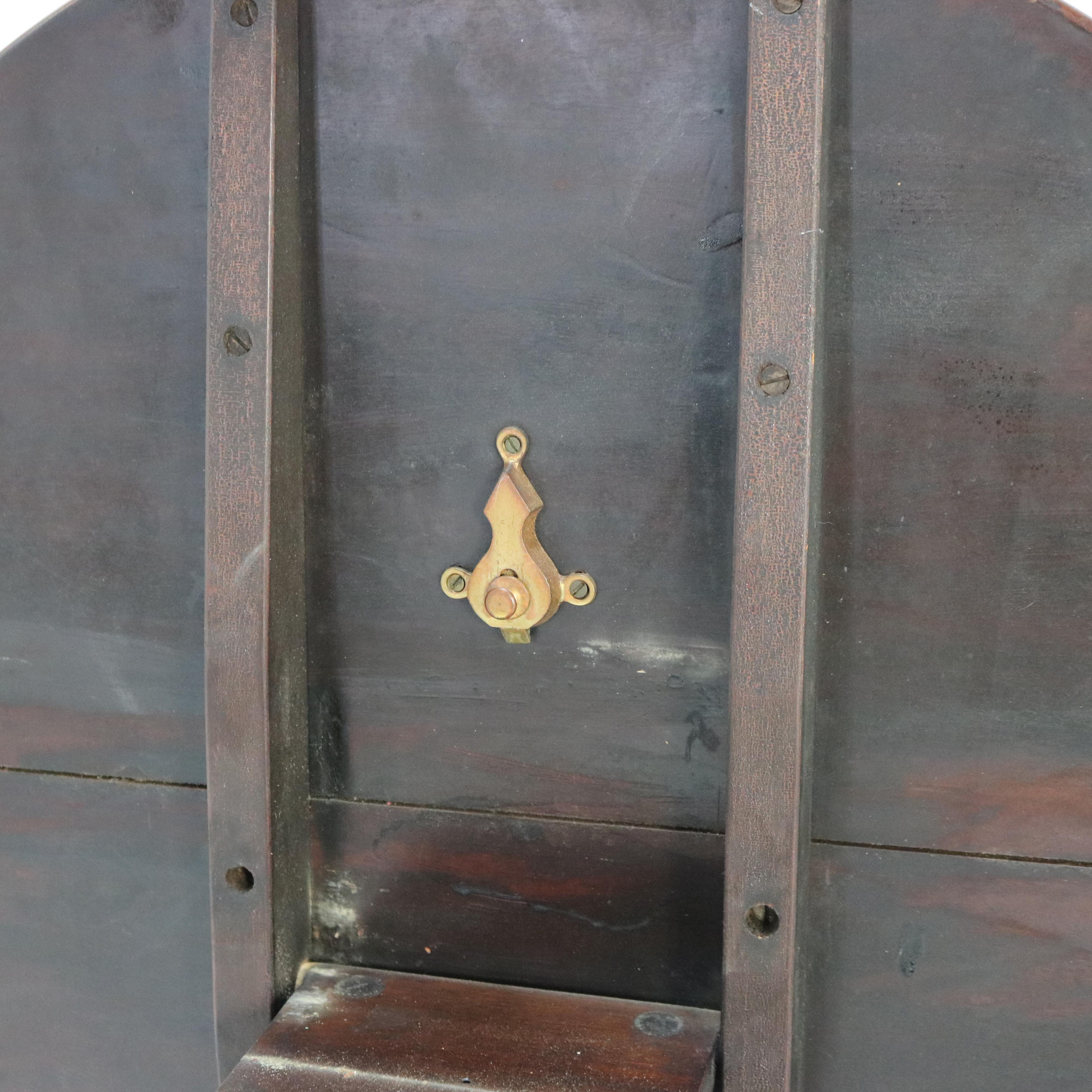 Ancienne table à plateau basculant en acajou Queen Anne avec cage à oiseaux C1780 en vente 5