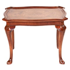 Antique Queen Anne Revival Walnut Coffee Table