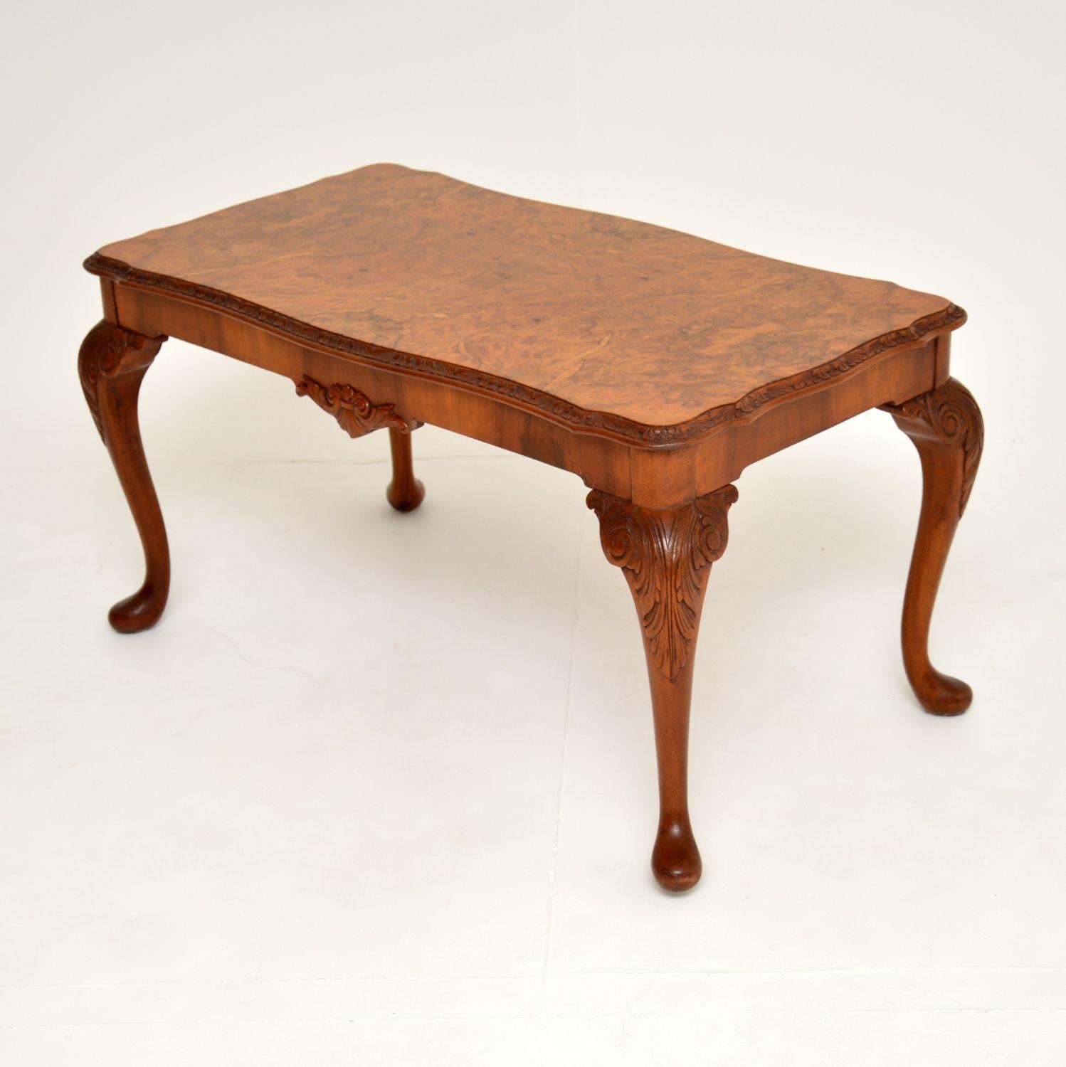 queen anne style coffee table