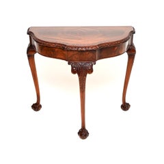 Antique Queen Anne Style Console Side Table