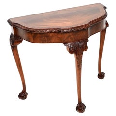 Antique Queen Anne Style Console Side Table