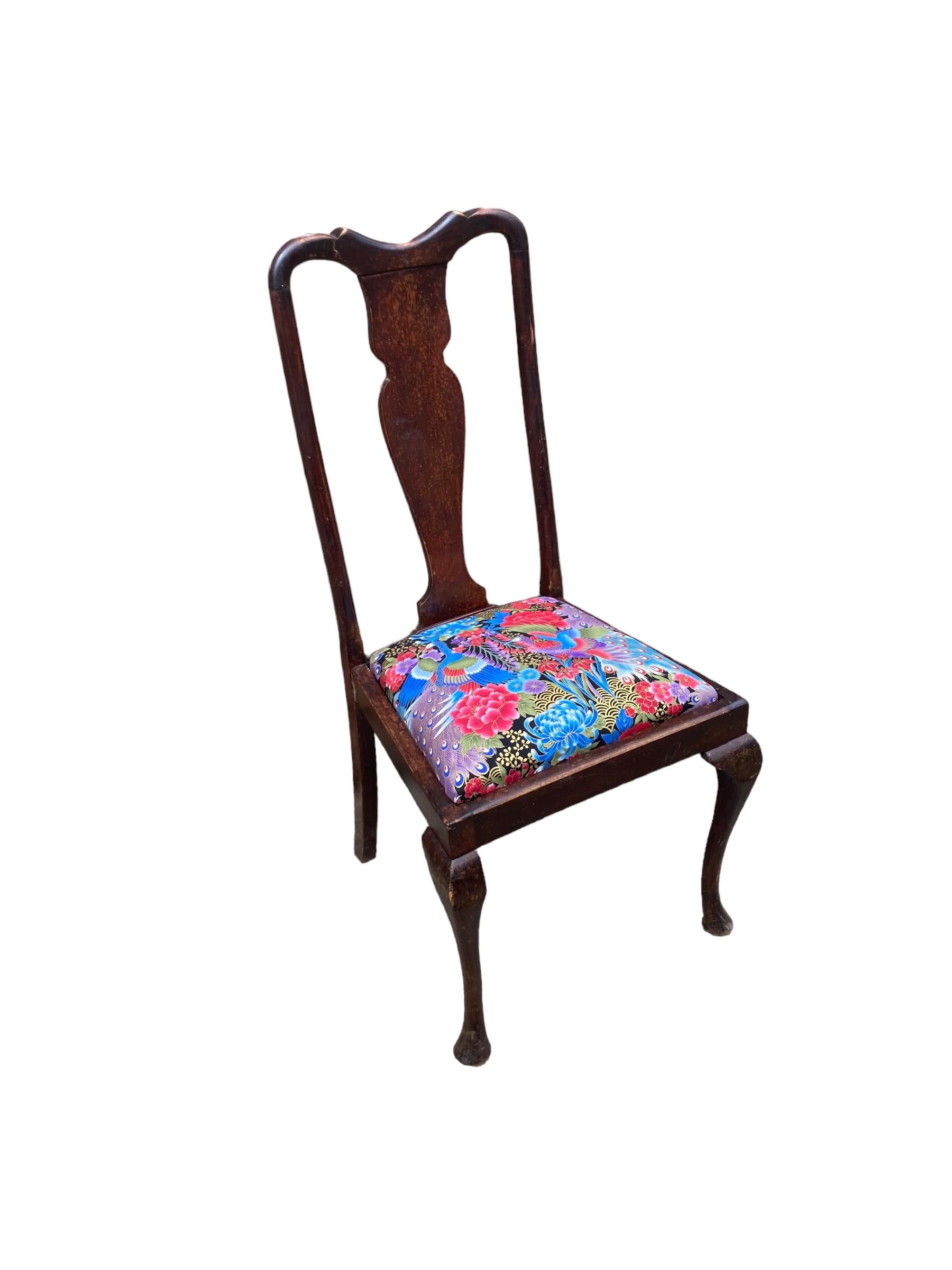 Antike Esszimmerstühle im Queen Anne-Stil, 4er-Set (19. Jahrhundert) im Angebot