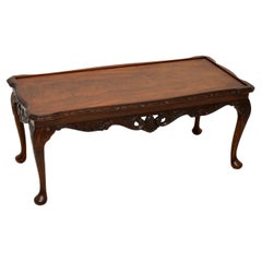 Vintage Queen Anne Style Mahogany Coffee Table