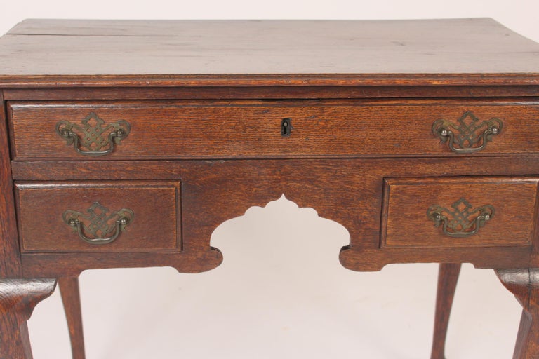 Antique Queen Anne Style Oak Lowboy For Sale at 1stDibs queen anne lowboy furniture