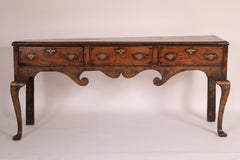 Antique Queen Anne Style Oak Sideboard