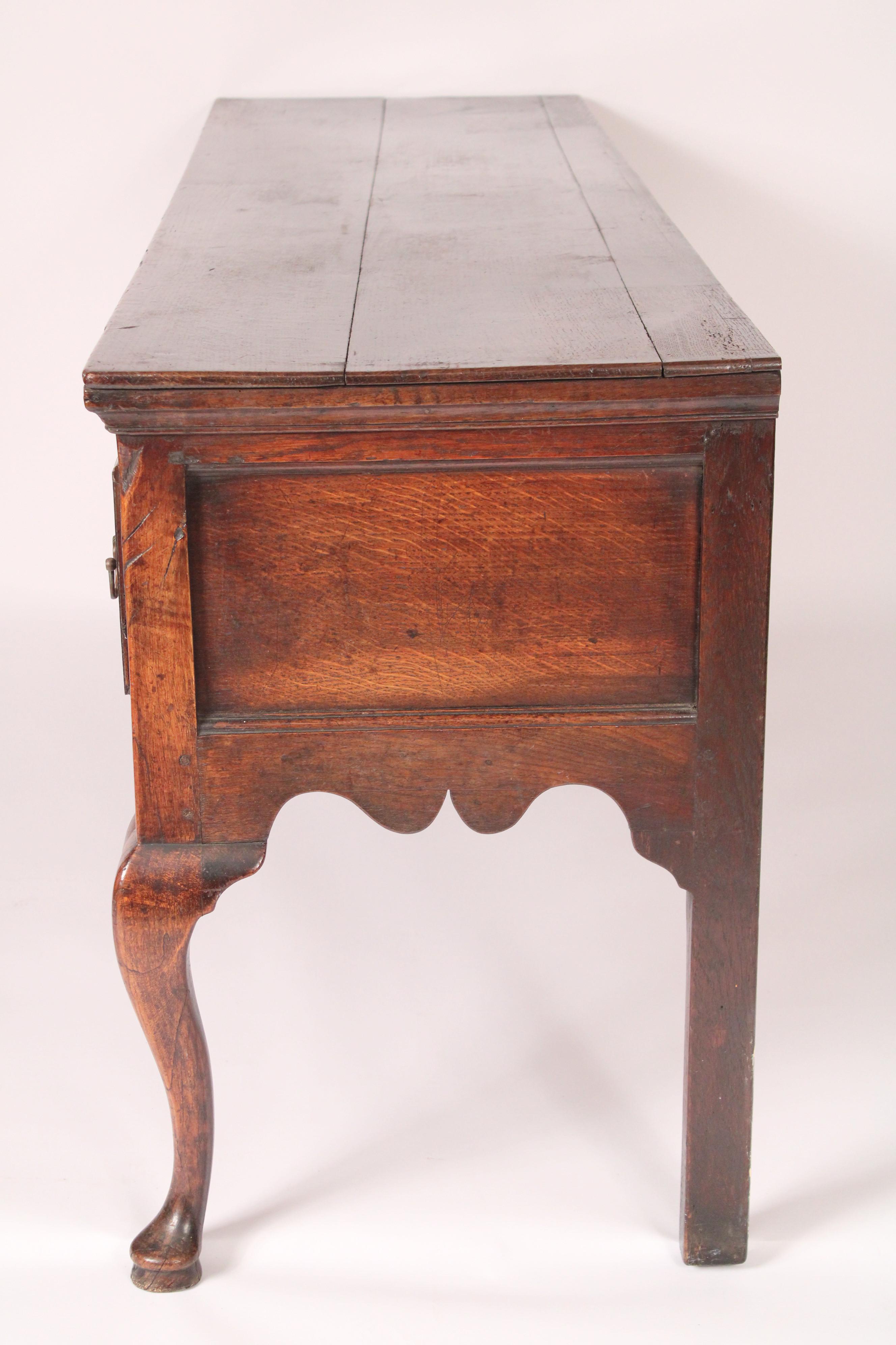 18th Century and Earlier Antique Queen Anne Style Oak Sideboard