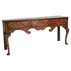 Used Queen Anne Style Oak Sideboard