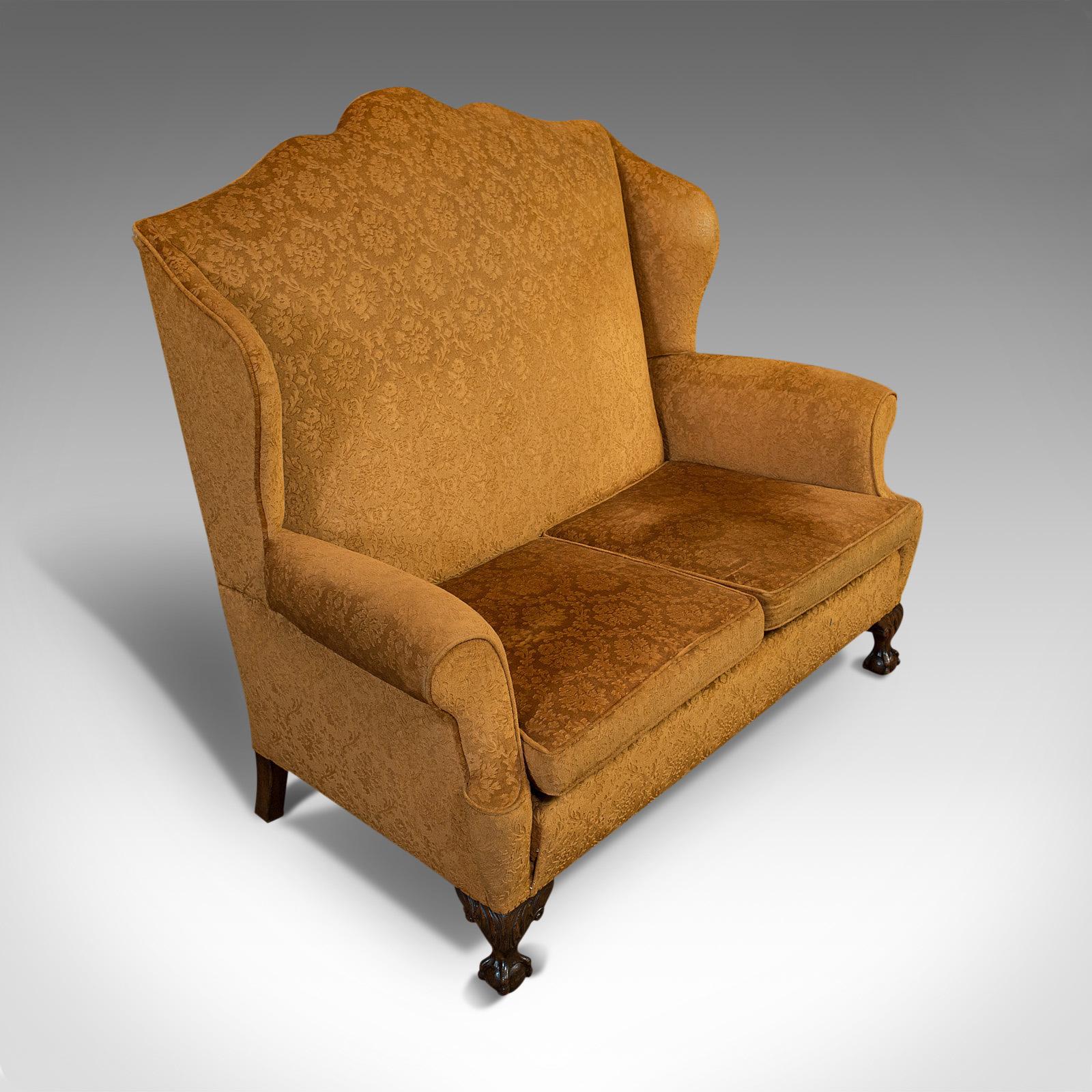 19th Century Antique Queen Anne Style Sofa, English, Two Seat Settee, Victorian, Circa 1880