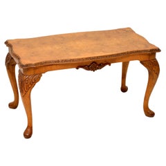 Vintage Queen Anne Style Walnut Coffee Table