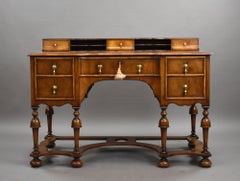 Antique Queen Anne Style Walnut Writing Table