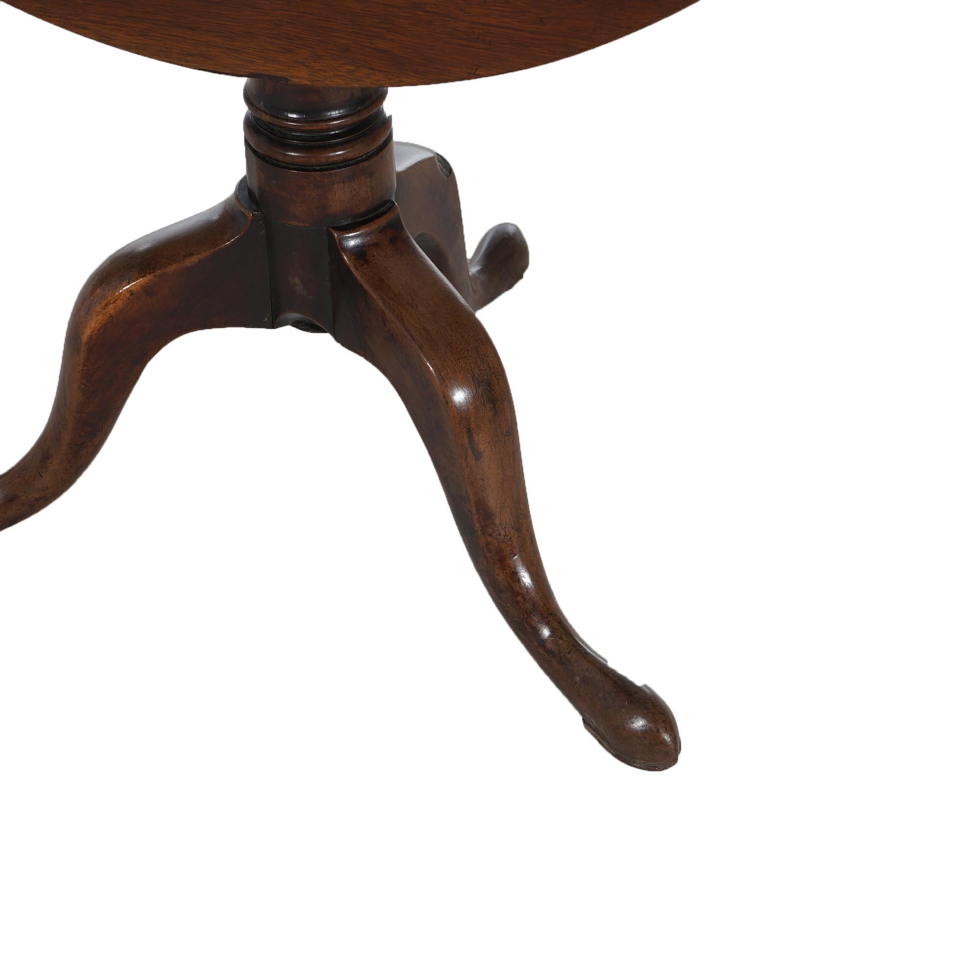 18th Century Antique Queen Anne Walnut Tilt Top Table C1770 For Sale