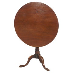 Antique Queen Anne Walnut Tilt Top Table C1770