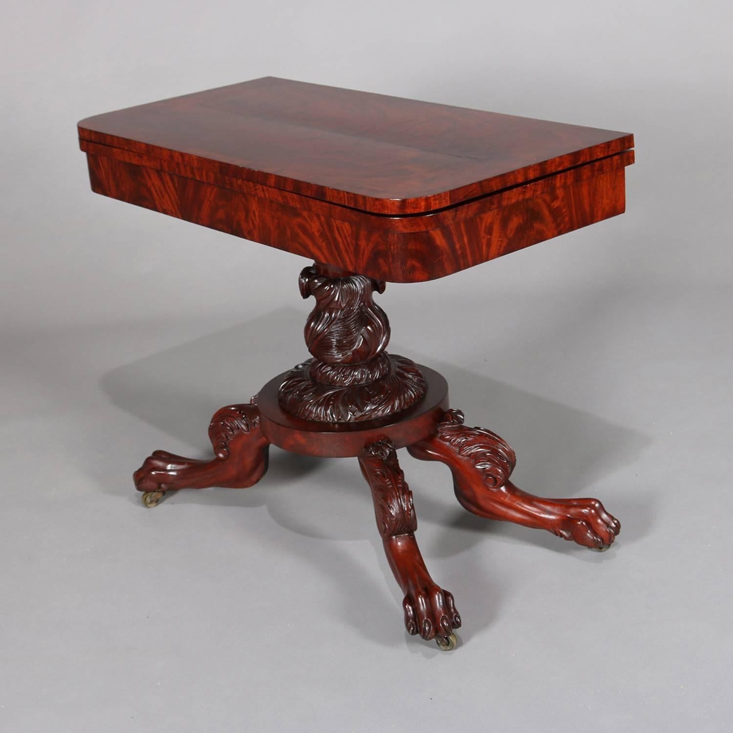 mahogany game table antique