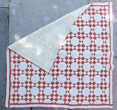 Antique Quilt, 19thc Nine Patch Variation