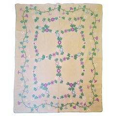 Antique Quilt Amazing Morning Glory Pattern