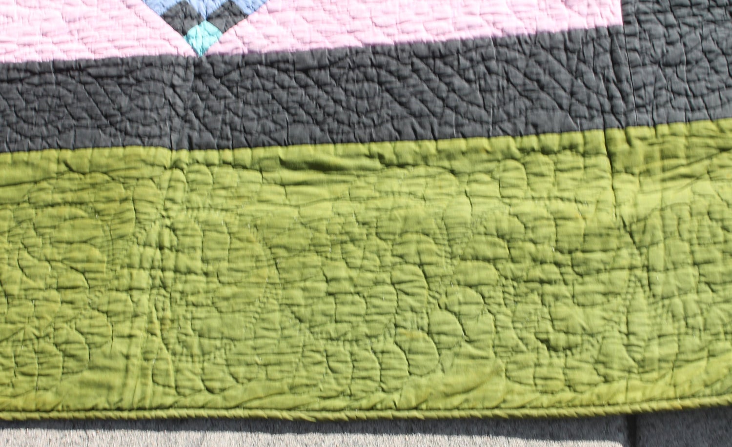 Antique Quilt Amish Diamond In A Square Quilt For Sale At 1stdibs