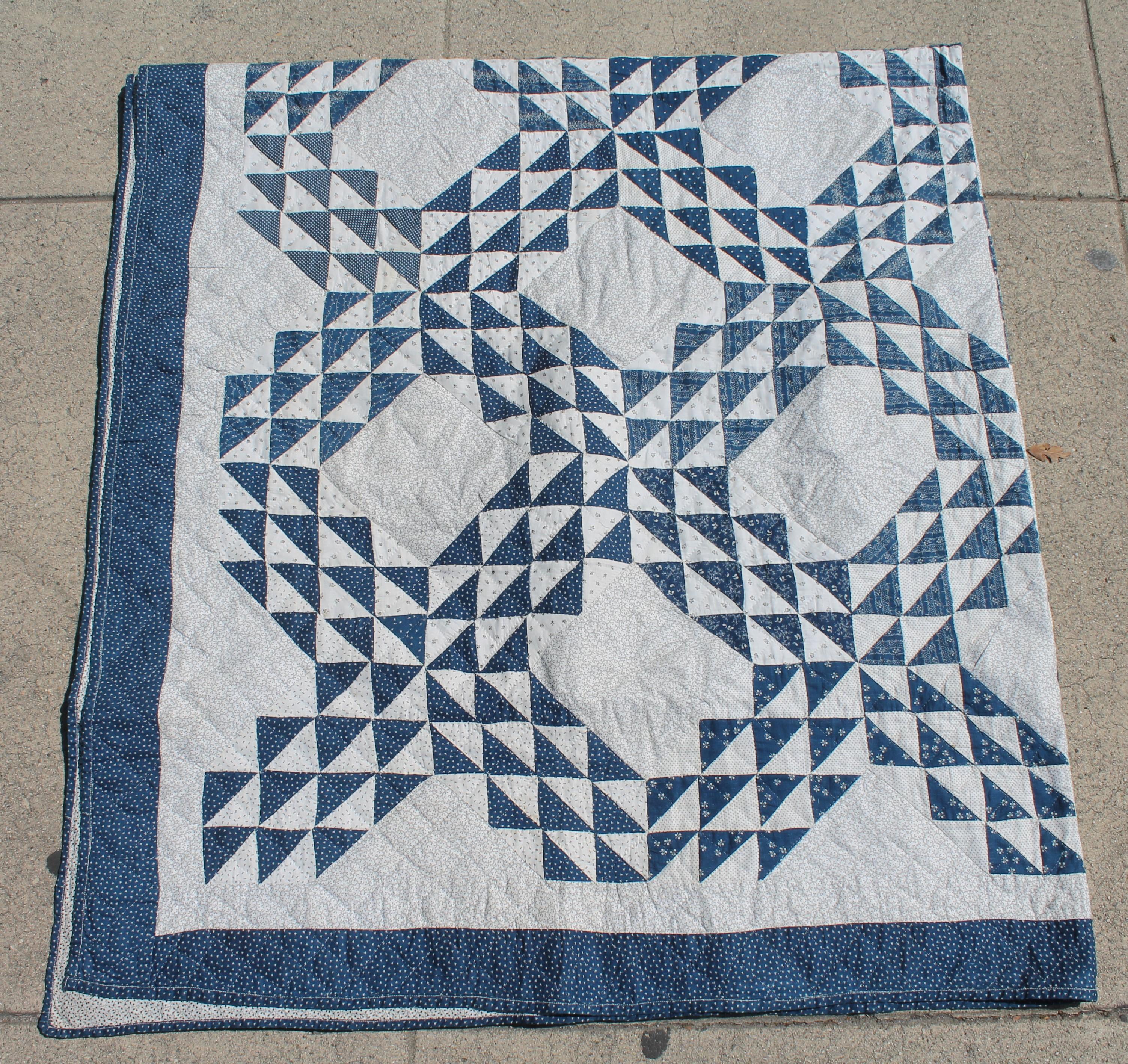 blue and white quilt patterns