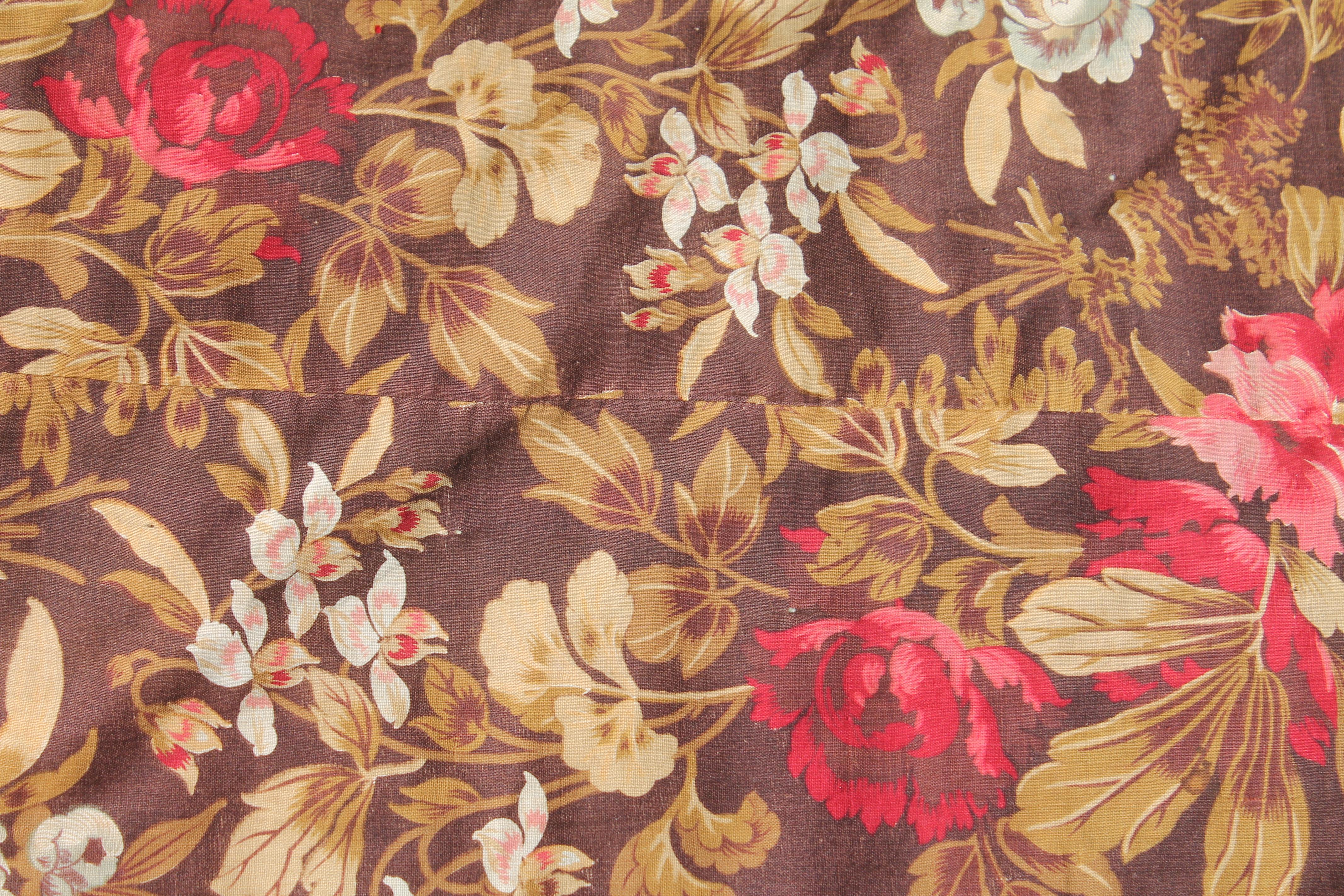 Velvet Antique Quilt, Contained 19th Century Crazy Quilt from Pennsylvania