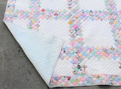 Antique Quilt Postage Stamp Chain