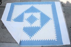 Antique Quilt-Saw Tooth Diamond in a Square Quilt