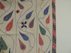 Antique Quilted Indian Paisley Wedding Ceremonial Colorful Blanket