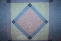 Antique Quilts, Amish Crib Quilt Mounted