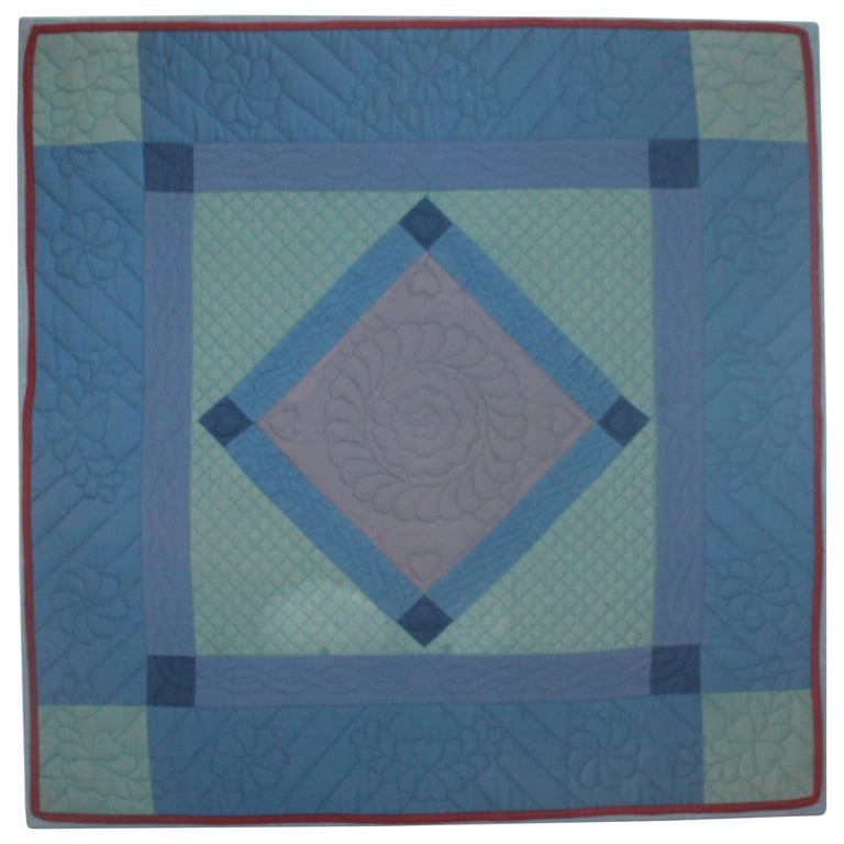 Antique Quilts Amish Crib Quilt Mounted For Sale At 1stdibs