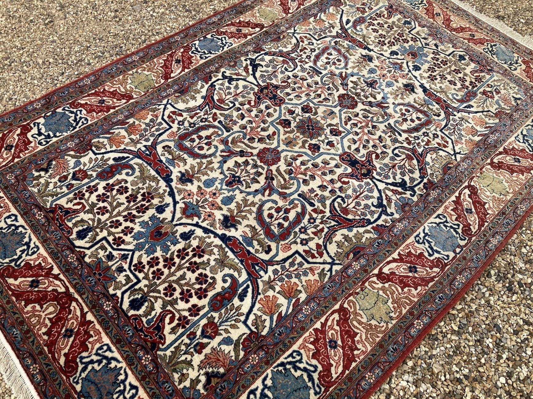 Antiker Qum-Teppich 2,10 m x 1,36 m im Angebot 8
