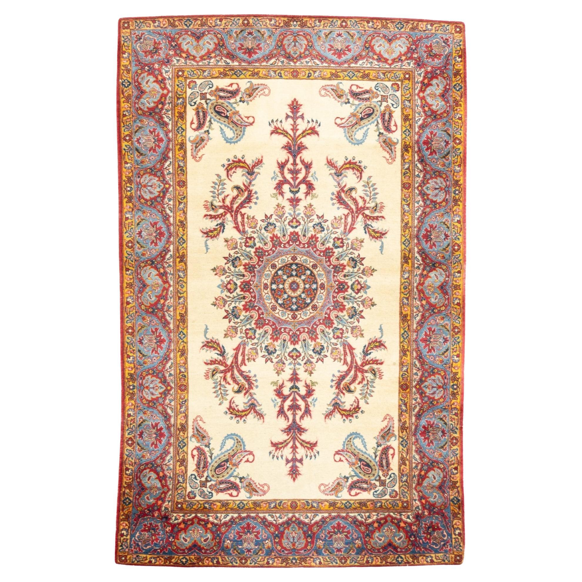Antique Qum Rug 4'5'' x 7'1''