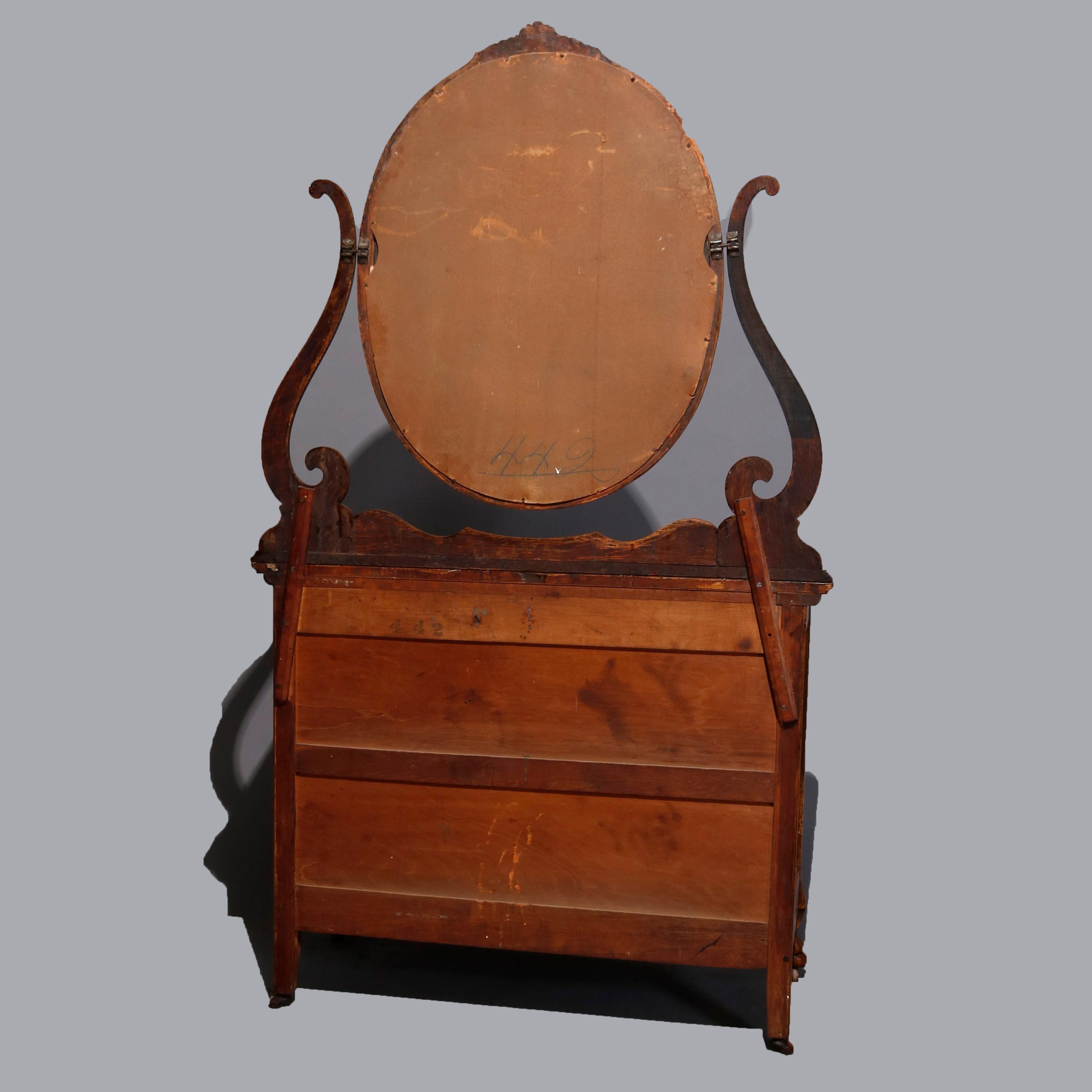 antique chest of drawers with mirror