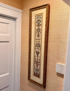 Antica litografia colorata a mano di Raffaello con cornice dorata