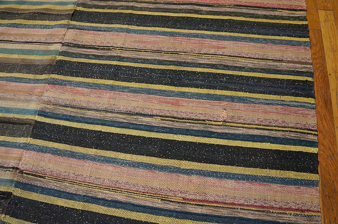 Antiker antiker Rag-Teppich im Zustand „Gut“ im Angebot in New York, NY