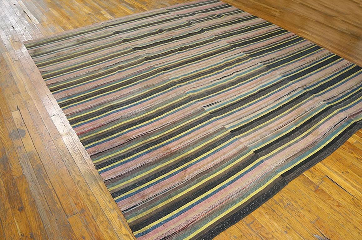 Antiker antiker Rag-Teppich (Spätes 19. Jahrhundert) im Angebot