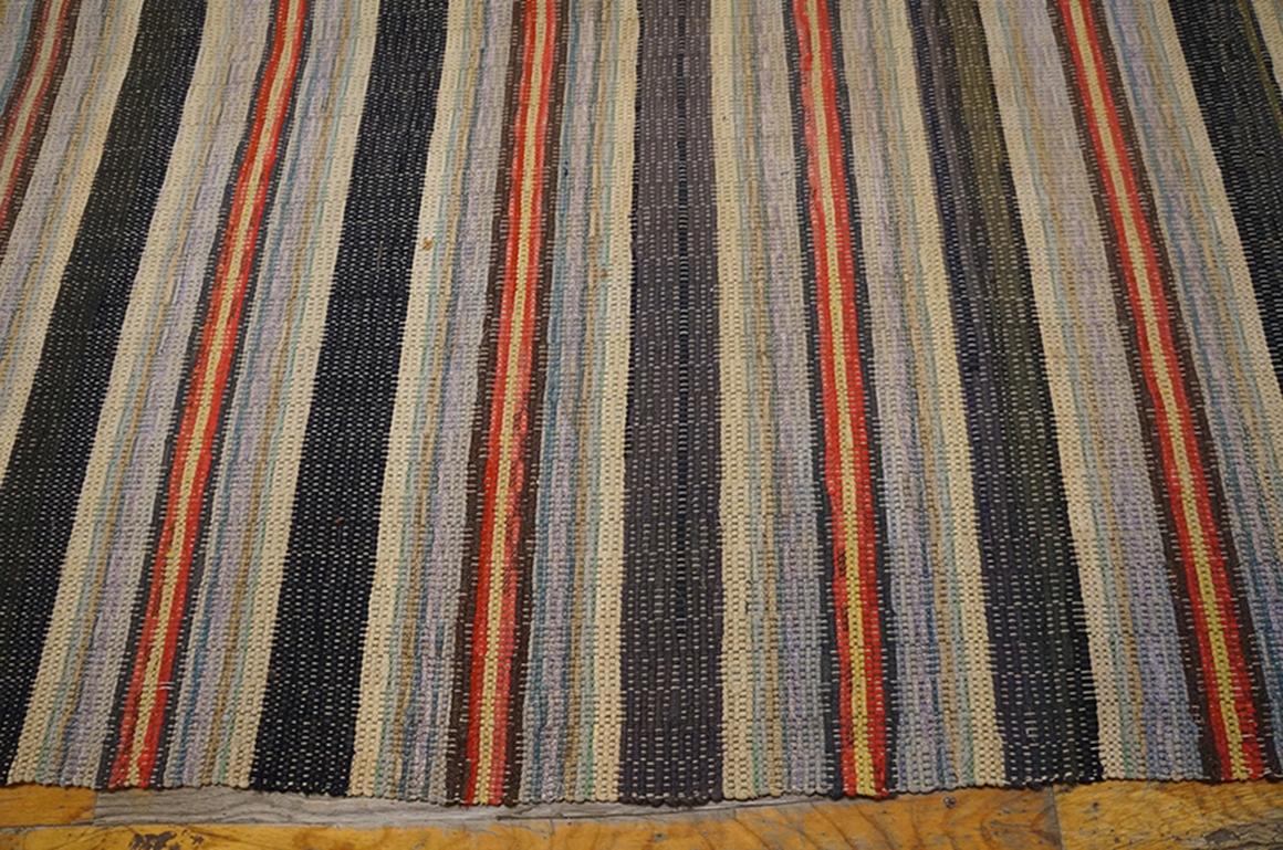 American Classical Antique Rag Rug For Sale