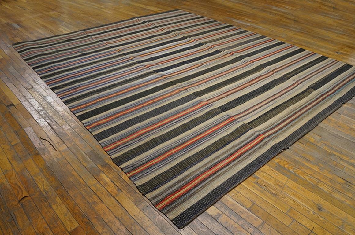 Antique Rag Rug In Good Condition For Sale In New York, NY